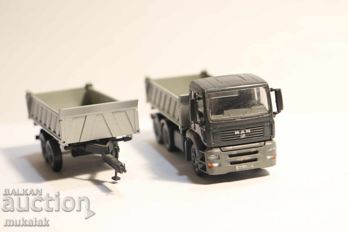 Wiking H0 1/87 MAN Dump Truck Gondola Truck Model - 6