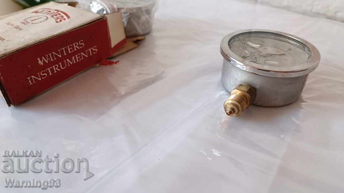 Manometru - WINTERS - PFQ1365 - 2.5"x1/4" - 0-25bar/celsius - 7 Manometru - WINTERS - PFQ1365 - 2.5"x1/4" - 0-25bar/celsius - 7