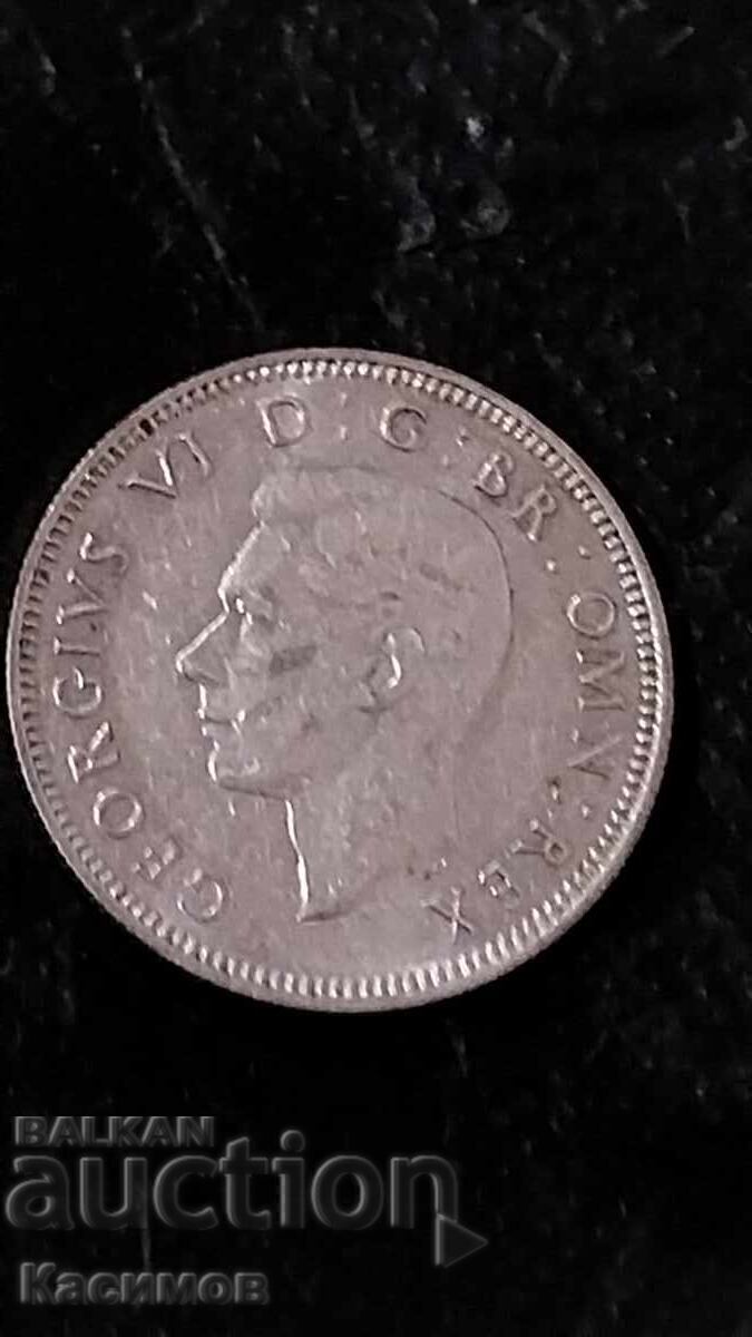 Old silver coin from Great Britain 1 Shilling 1944 with price € 35.00 | 68.45 BGN