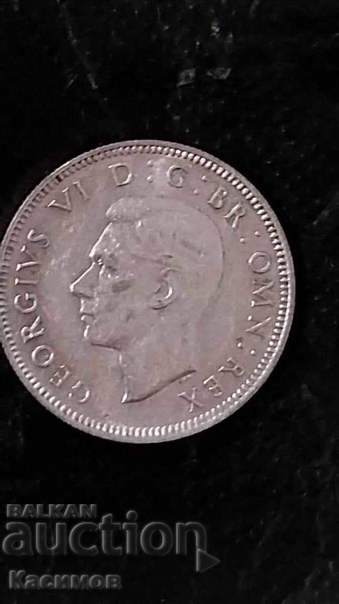 Livrarea Monedă veche de argint din Marea Britanie 1 Șiling 1944 Livrarea Monedă veche de argint din Marea Britanie 1 Șiling 1944