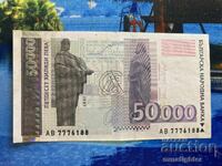 50000 leva 1997 Bancnotă Sf. Chiril și Metodiu Filozof Bulgaria
