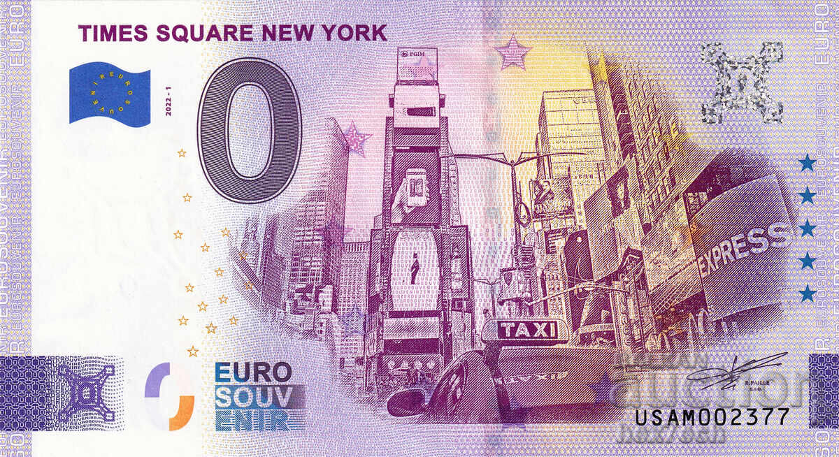 ❤️ ⭐ USA 2022 0 Euro Times Square New York UNC new ⭐ ❤️ with price € 5.99 | 11.72 BGN