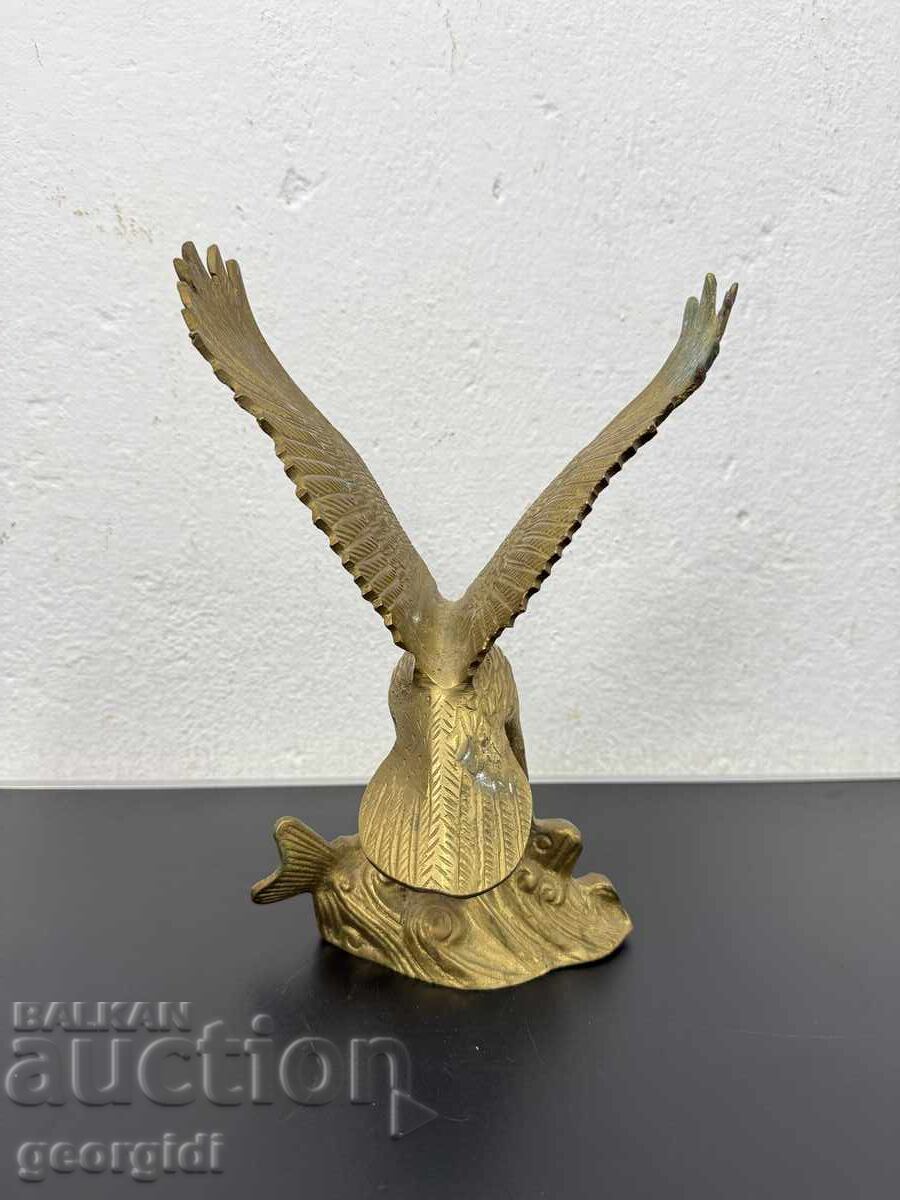 Бронзова статуетка / скулптура на орел с плячка. №7805 - 5