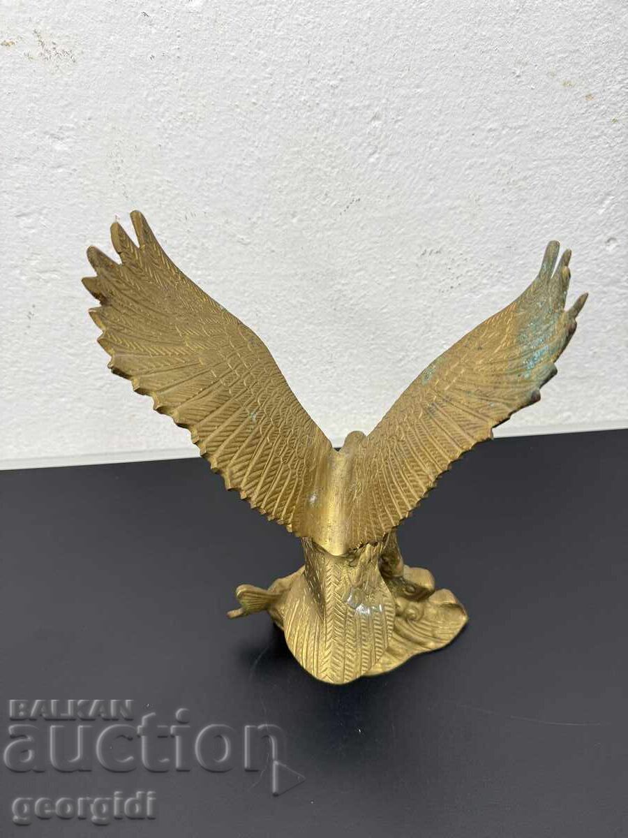 Бронзова статуетка / скулптура на орел с плячка. №7805 - 6