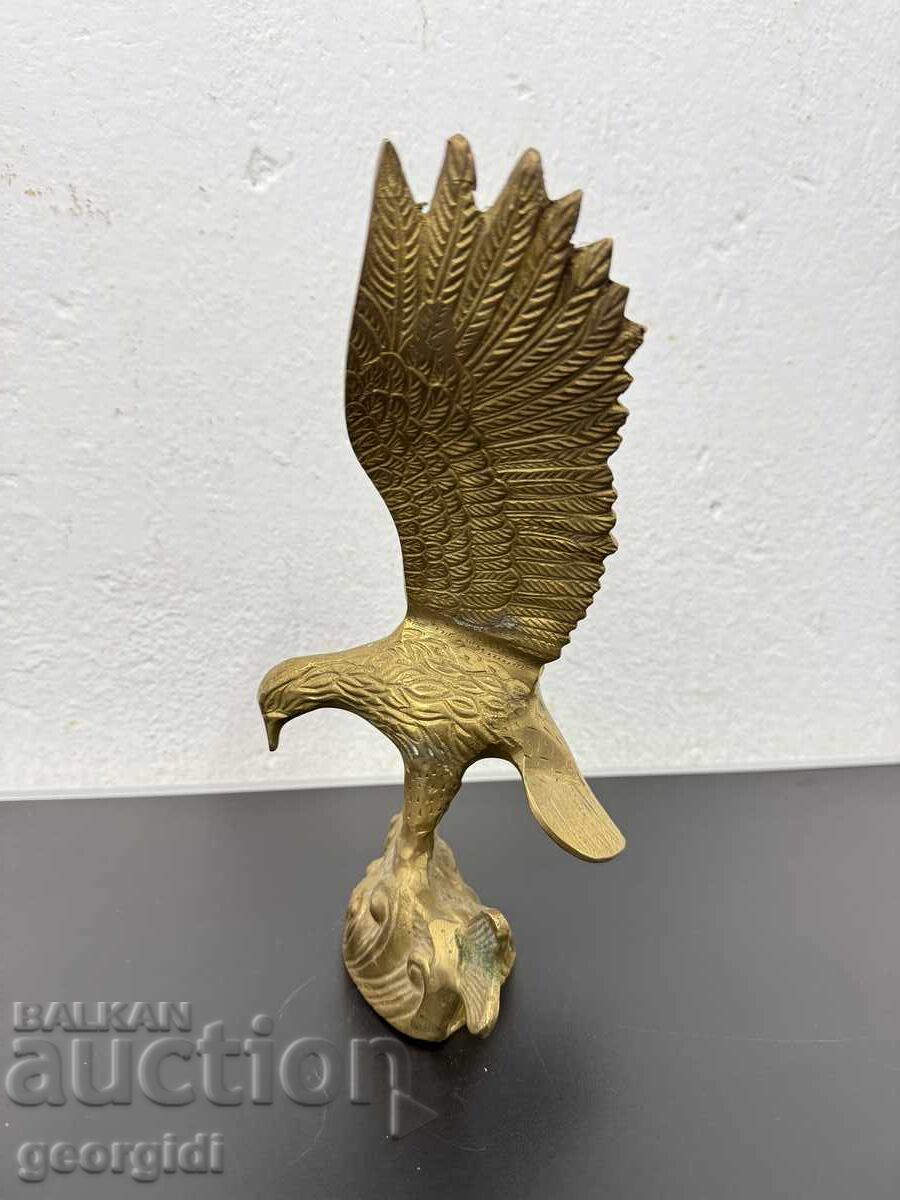 Бронзова статуетка / скулптура на орел с плячка. №7805 - 7