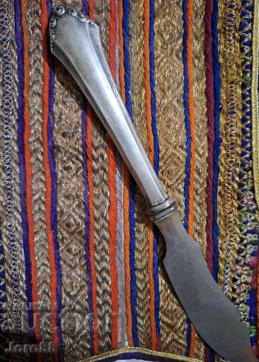 Μαχαίρι με ασημένια λαβή, ασήμι 800 με τιμή € 40.00 | 78.23 BGN Μαχαίρι με ασημένια λαβή, ασήμι 800 με τιμή € 40.00 | 78.23 BGN