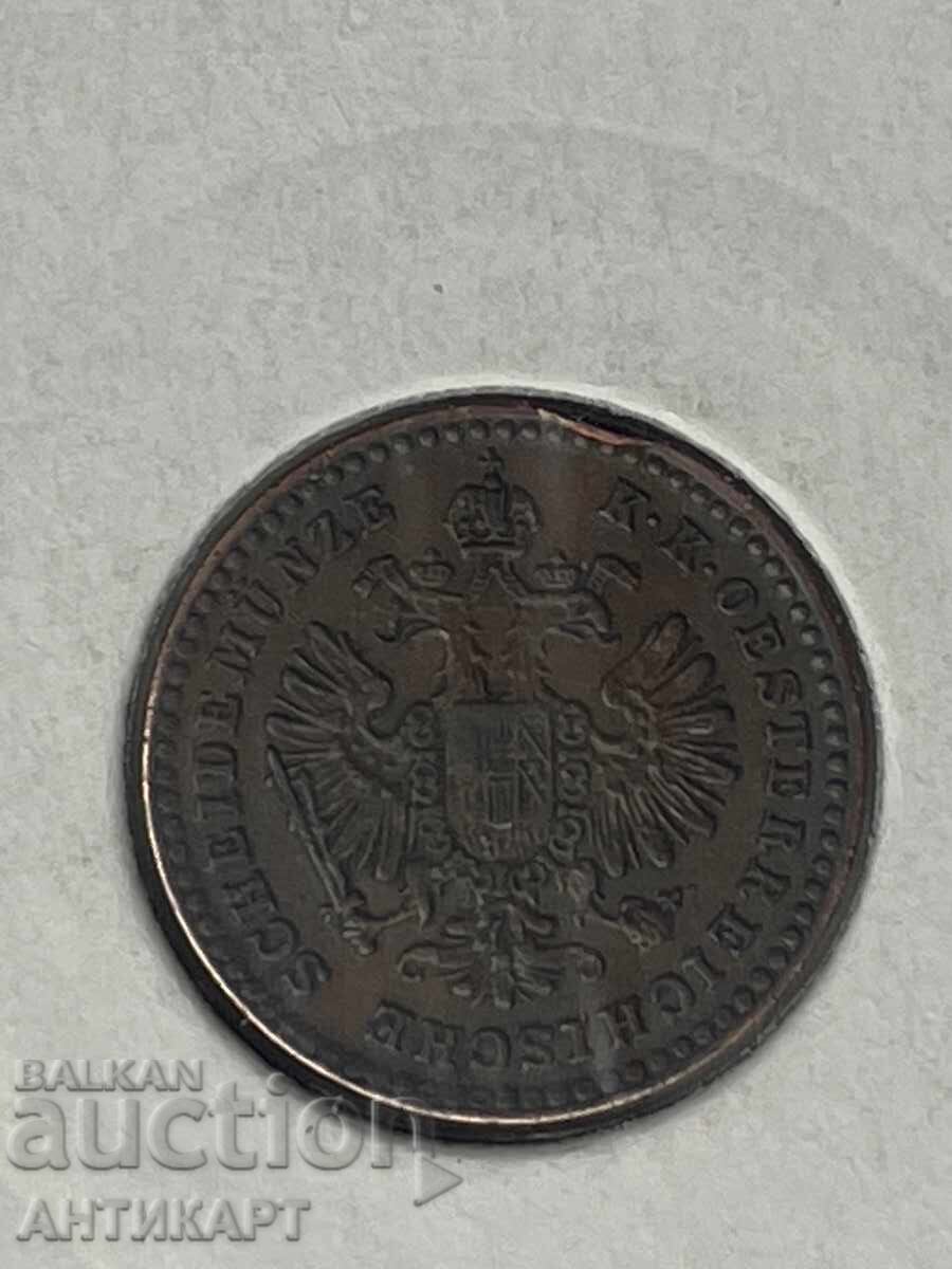 Monedă de cupru Austria Austro-Ungaria 5/10 krajcăr 1881 cu preț € 4.09 | 8.00 BGN