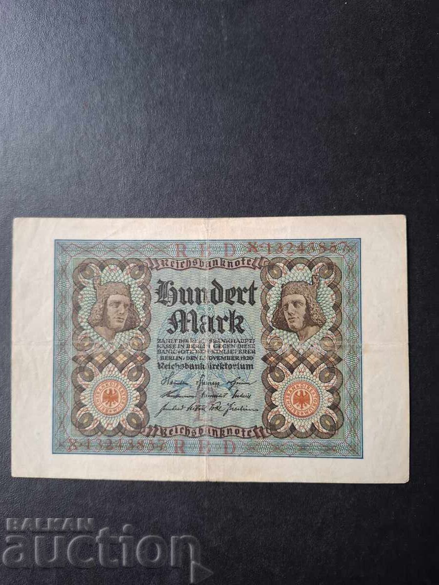 100 МАРКИ-ГЕРМАНИЯ