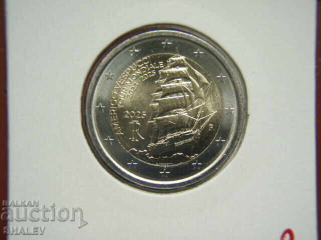2 Euro 2025 Italy "Vespucci" /Италия/ (2) - Unc (2 евро)
