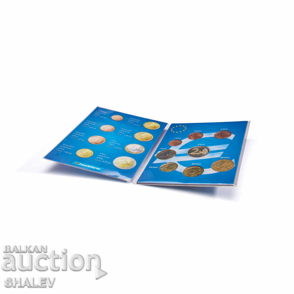 Доставка на Опаковка за 8 броя монети евросет от 1 цент до 2 евро (299).