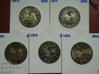 2 Ευρώ 2014 Γερμανία "Nethersachs" A,D,F,G,J /Γερμανία 2 ευρώ