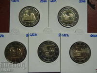 2 Euro 2014 Germania "Nethersachs" A,D,F,G,J /Germaniya 2 evro