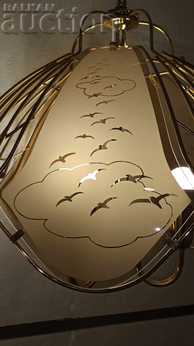 Lampshade (Chandelier) with 5 glass shades and 3 LED bulbs E14 / 5W with price € 49.00 | 95.84 BGN