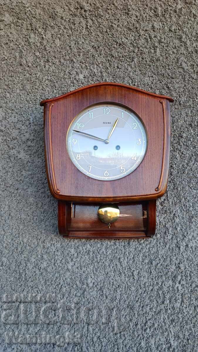 Стар стенен часовник - REGINA - Germany - Антика - 1960" - 5 Стар стенен часовник - REGINA - Germany - Антика - 1960" - 5