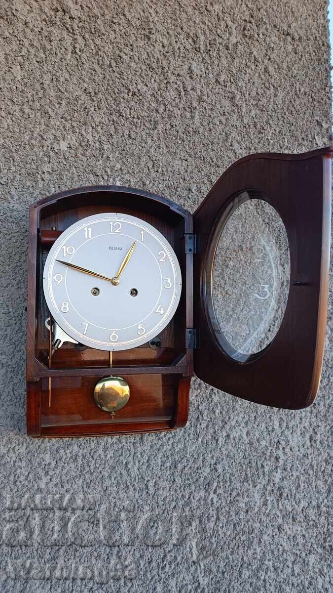 Стар стенен часовник - REGINA - Germany - Антика - 1960" - 6 Стар стенен часовник - REGINA - Germany - Антика - 1960" - 6