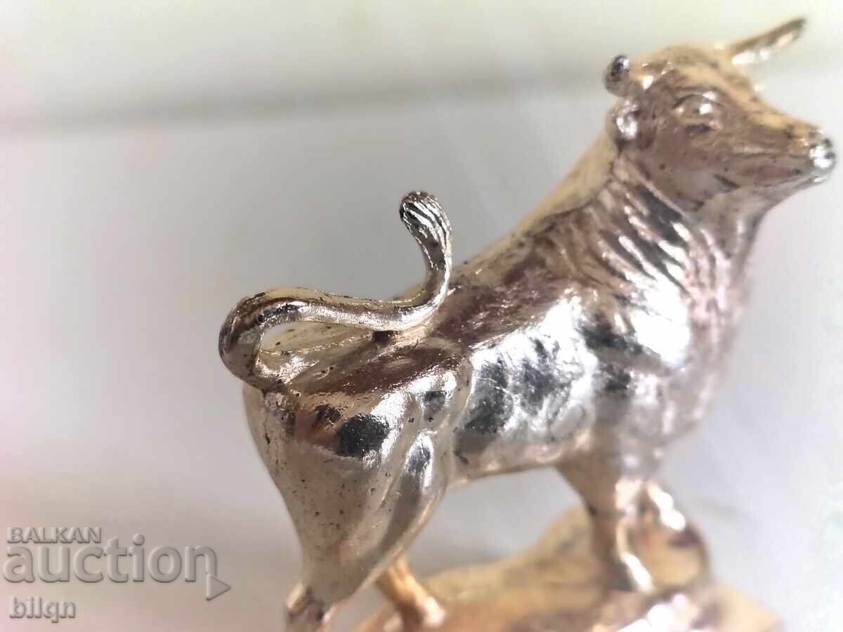 Δημοπρασία Mnogo Σπάνιο Συλλεκτικό Ασημένιο Φιγούρα - Ταύρος