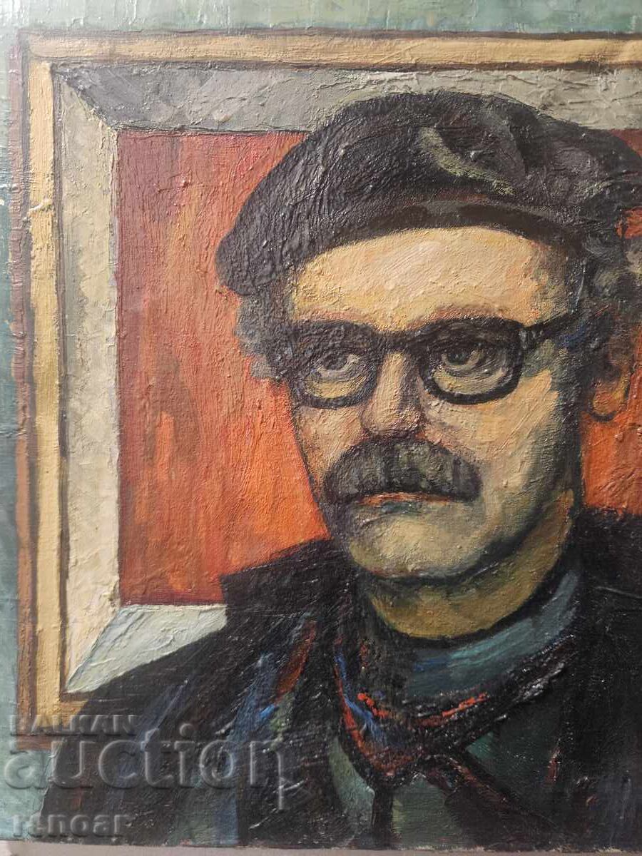 Картина Автопортрет на Никола Балтаджиев- Балтата с цена € 1800.00 | 3520.49 лв. Картина Автопортрет на Никола Балтаджиев- Балтата с цена € 1800.00 | 3520.49 лв.