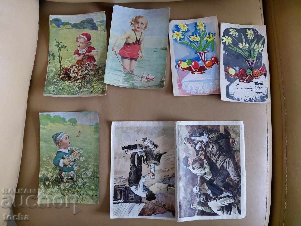Auction  17 old postcards. BZC