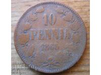 10 πένια 1865 g. - Ρωσία (για Φινλανδία)
