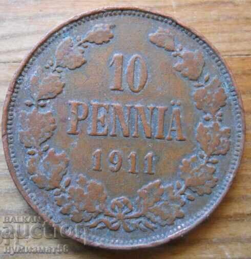 10 Pennia 1911 - Russia (for Finland) 10 Pennia 1911 - Russia (for Finland)
