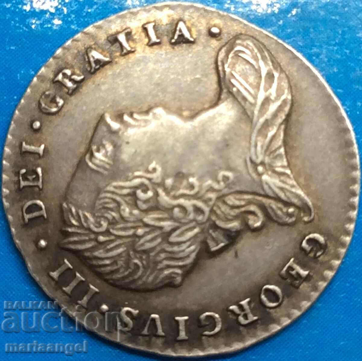 Ηνωμένο Βασίλειο 3 πένες 1786 Maundy George III ασήμι πατίνα - 5 Ηνωμένο Βασίλειο 3 πένες 1786 Maundy George III ασήμι πατίνα - 5