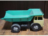 Стара соц пластмасова играчка камион самосвал КДН Габрово