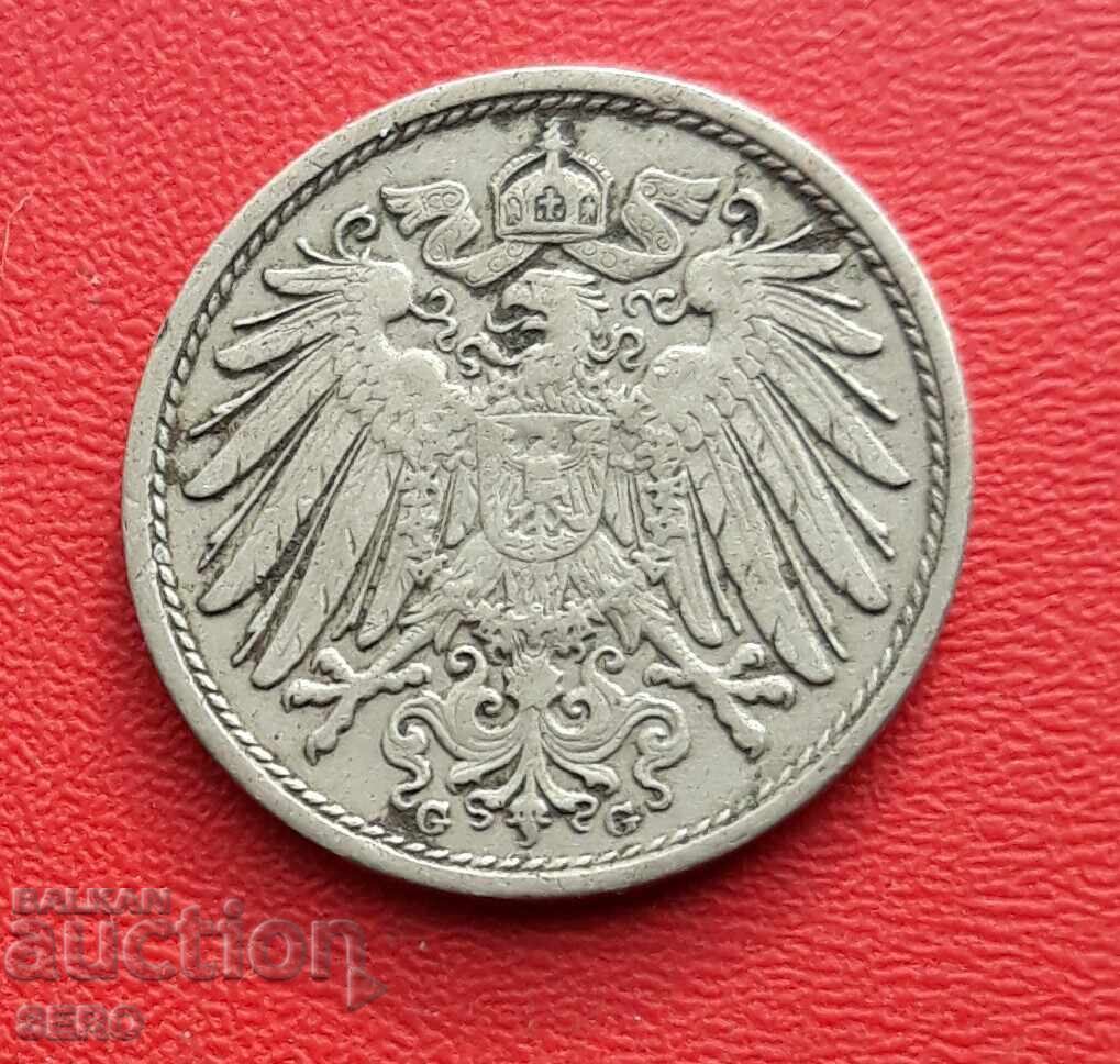 Германия-10 пфенига 1913 G-Карлсруе с цена € 0.80 | 1.56 лв.