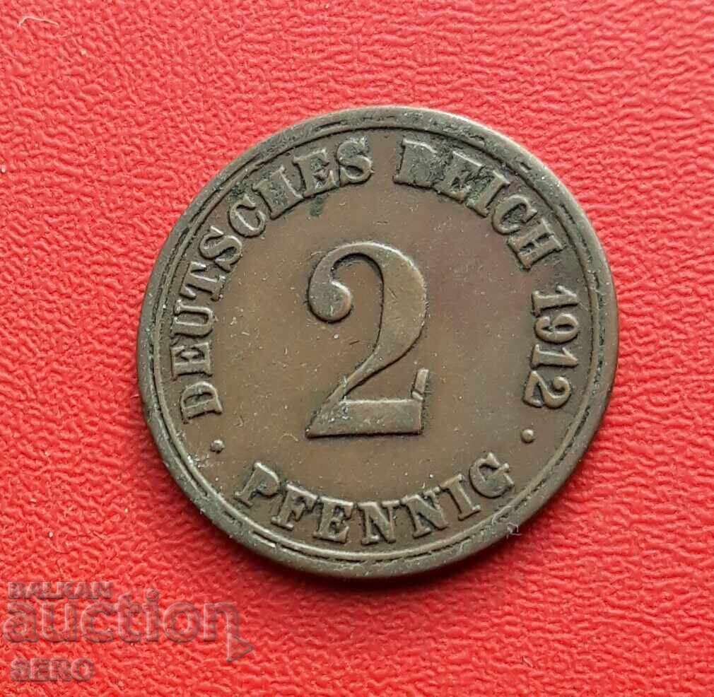 Германия-2 пфенига 1912 А-Берлин