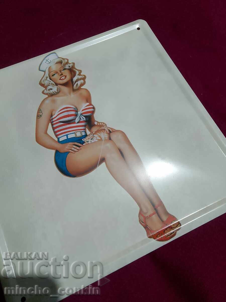 Pin-up metal signs - 5 Pin-up metal signs - 5