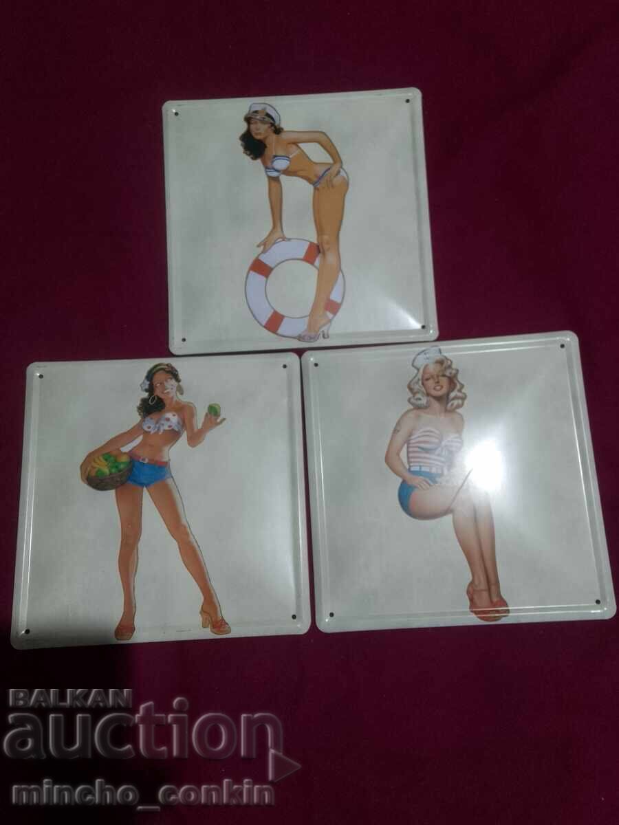 Pin-up metal signs Pin-up metal signs