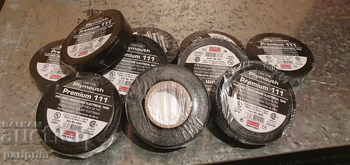 Lot of 10 pcs. insulation tape, PVC, vinyl. BZC Lot of 10 pcs. insulation tape, PVC, vinyl. BZC