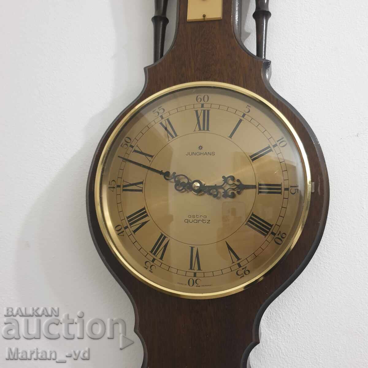 Large barometer, thermometer, hygrometer and clock - 7