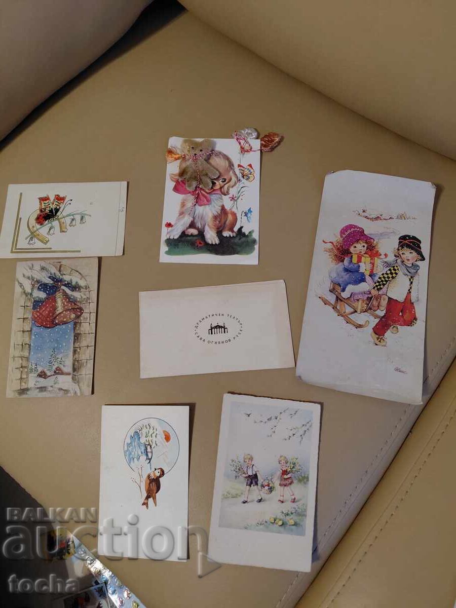 14 pcs. old invitations and greeting cards, lot three. BZC 14 pcs. old invitations and greeting cards, lot three. BZC