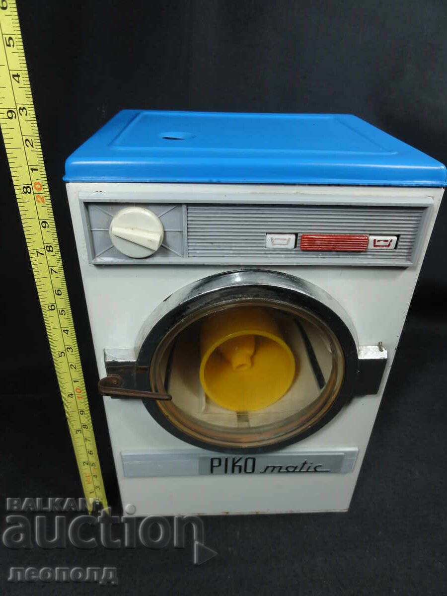 VECHE RETRO SOC GDR DDR JUCĂRIE MAȘINĂ DE SPĂLAT PIKO MATIC - 7