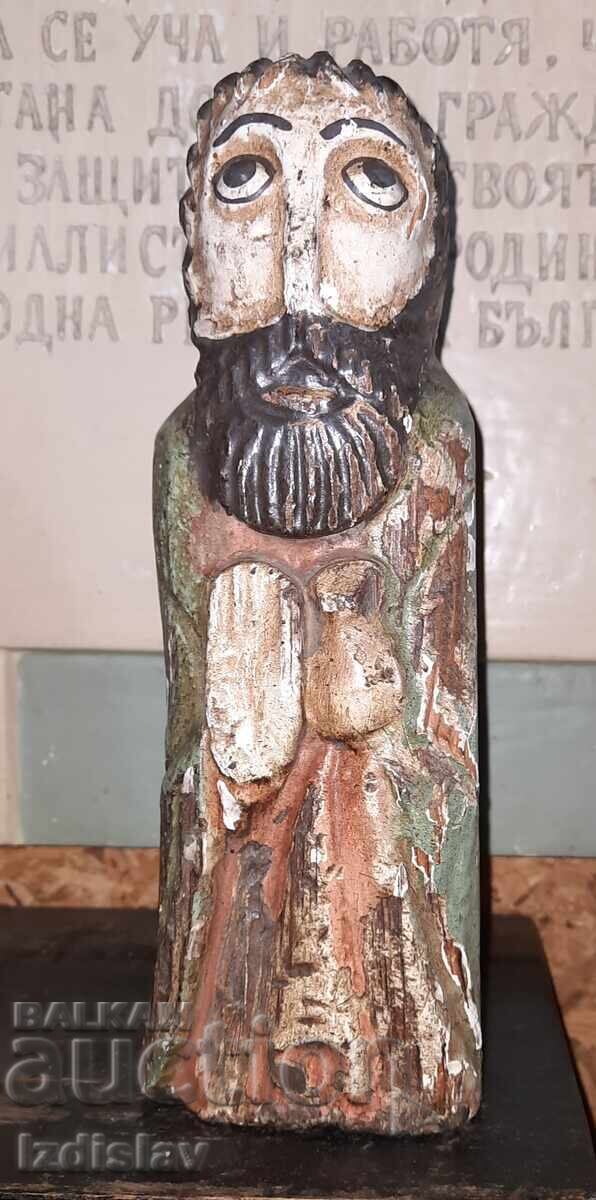 Veche figură de lemn a Sfântului Iosif