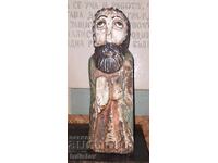 Παλιά ξύλινη φιγούρα αγίου
