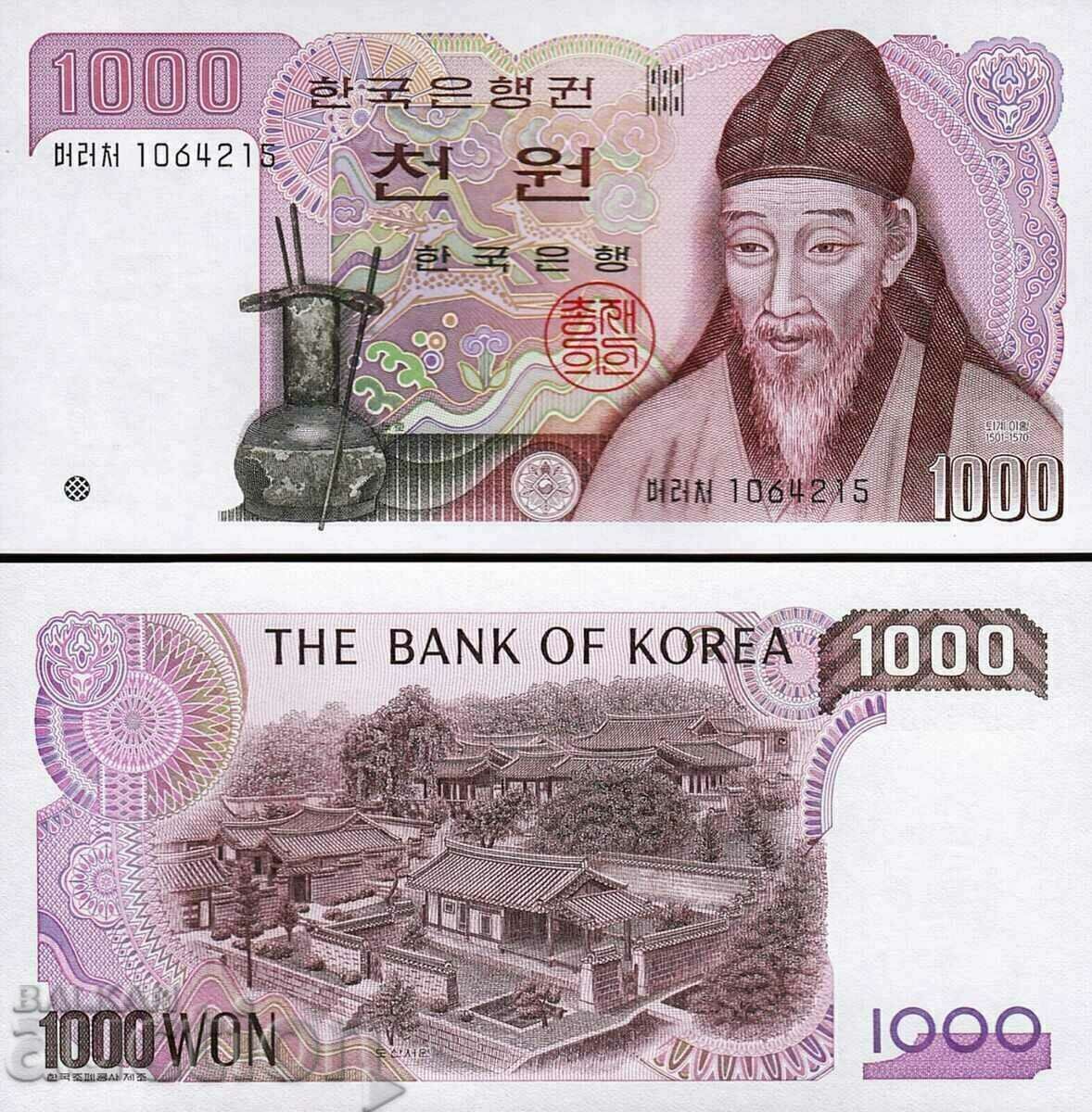COREEA DE SUD, 1000 won, 1983, UNC COREEA DE SUD, 1000 won, 1983, UNC