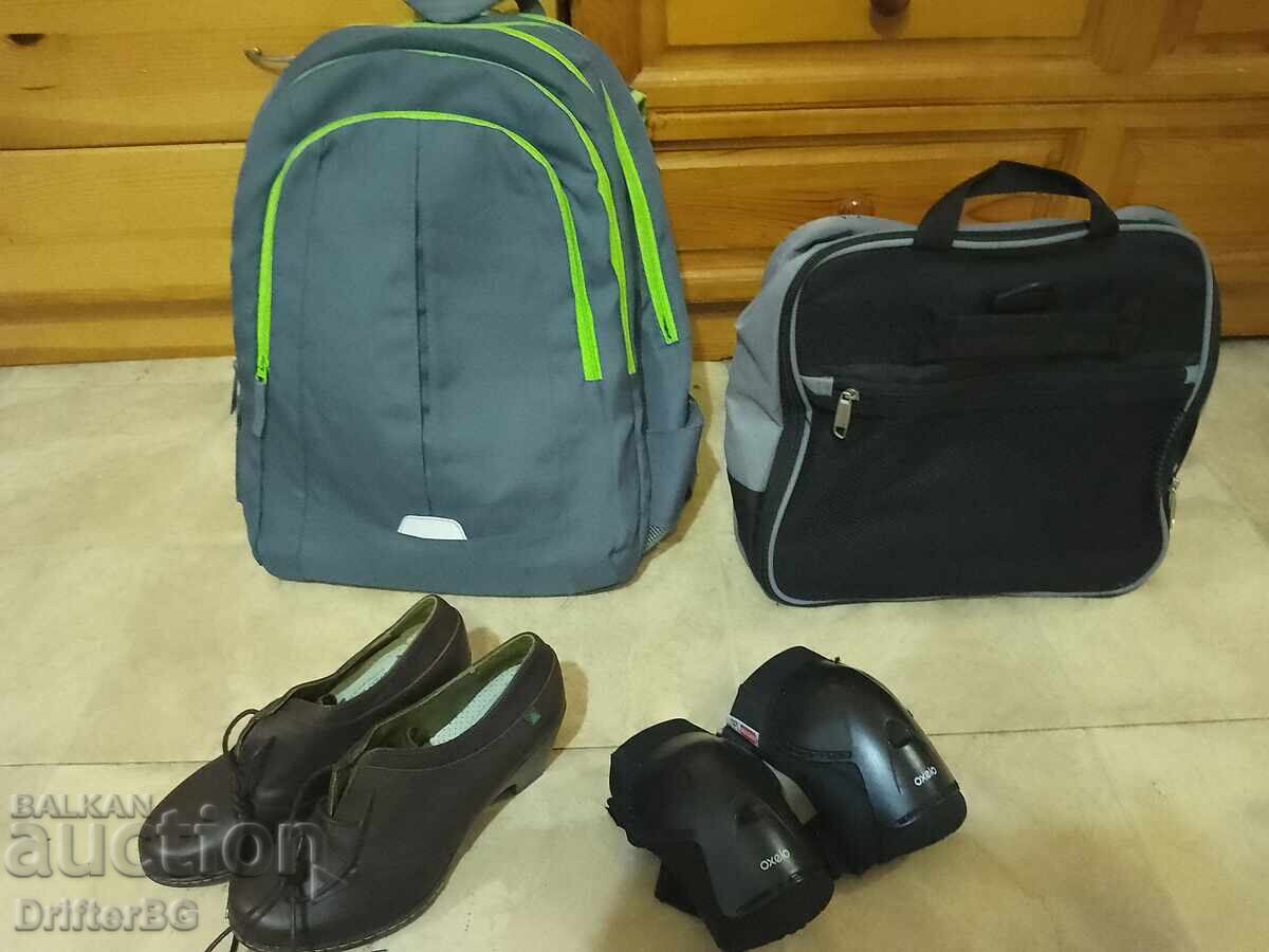 Backpack, duffel bag, and more