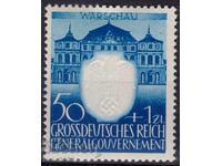 Γερμανία - 2ο Παγκόσμιο Πόλεμο - Επ. Πολωνίας - 3 γρ. NSDAP σε GG - ανάγλυφο, MNH