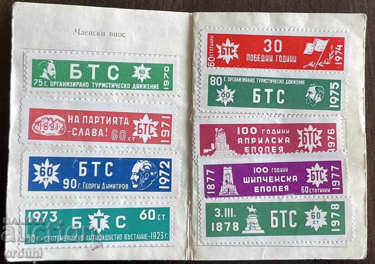 5340 Bulgaria hartă BTS taxe timbru 1970-1980g 5340 Bulgaria hartă BTS taxe timbru 1970-1980g