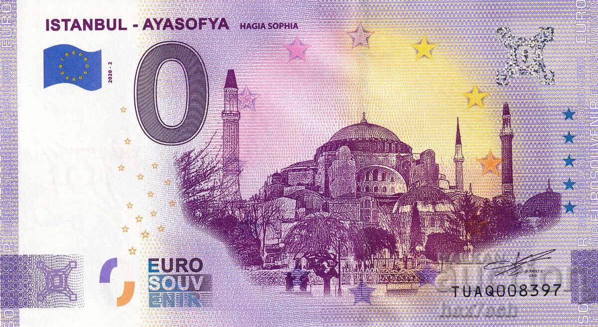 ❤️ ⭐ Turkey 2020 0 Euro Istanbul - Hagia Sophia UNC new ⭐ ❤️ with price € 5.99 | 11.72 BGN ❤️ ⭐ Turkey 2020 0 Euro Istanbul - Hagia Sophia UNC new ⭐ ❤️ with price € 5.99 | 11.72 BGN