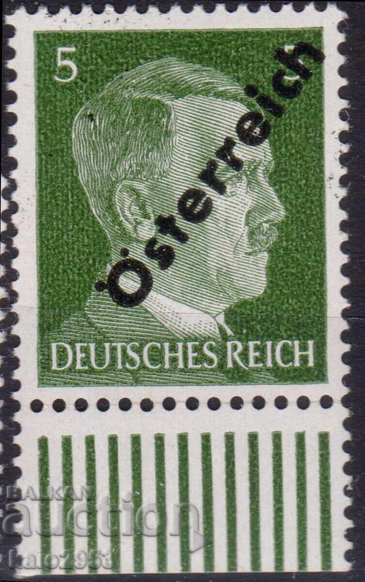 Germany - 2nd Reich - Regular issue with overprint for Austria, MNH