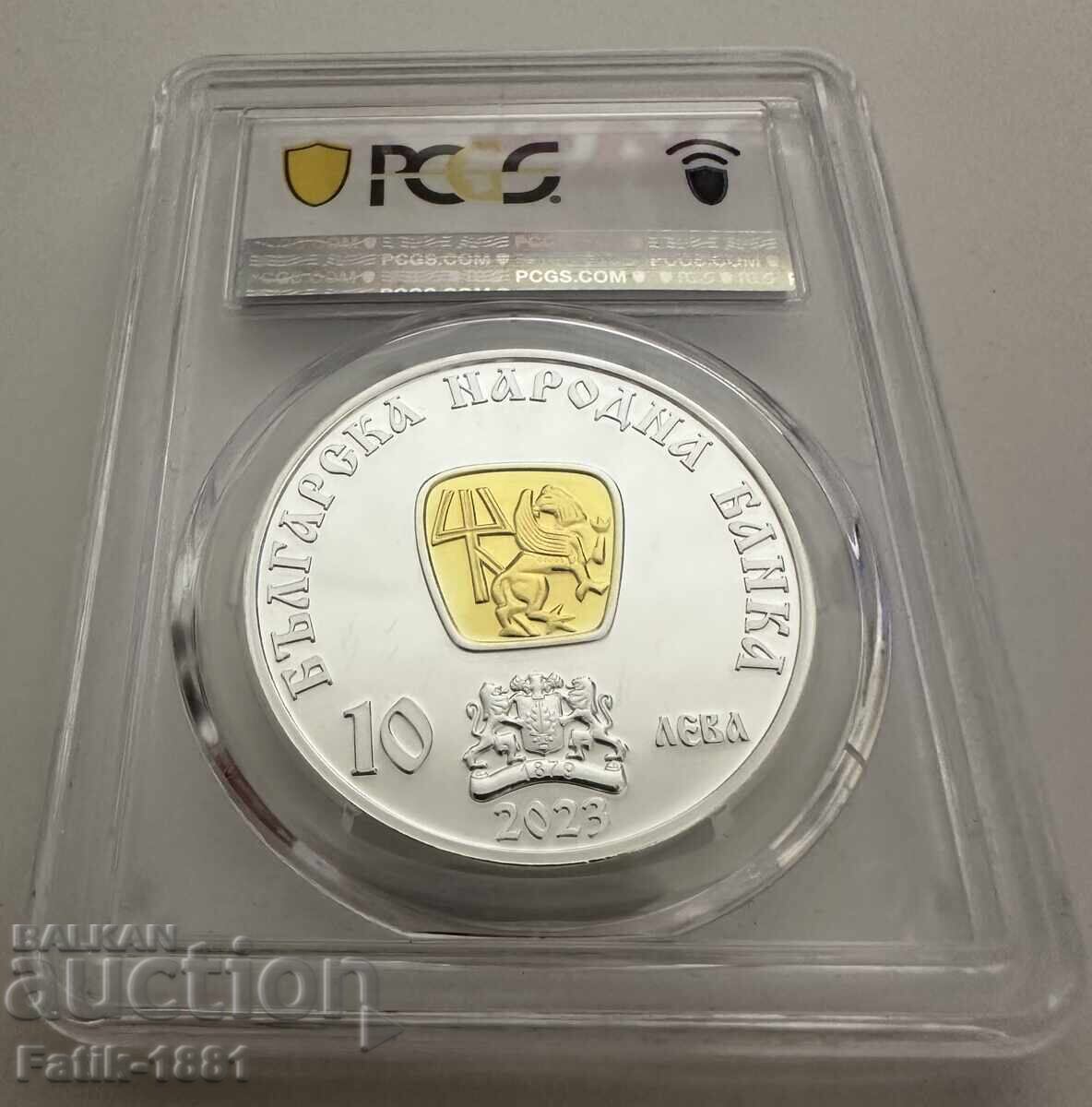 Delivery of 10 Leva 2023 PCGS PR68DCAM Tsar Michael Shishman III Delivery of 10 Leva 2023 PCGS PR68DCAM Tsar Michael Shishman III