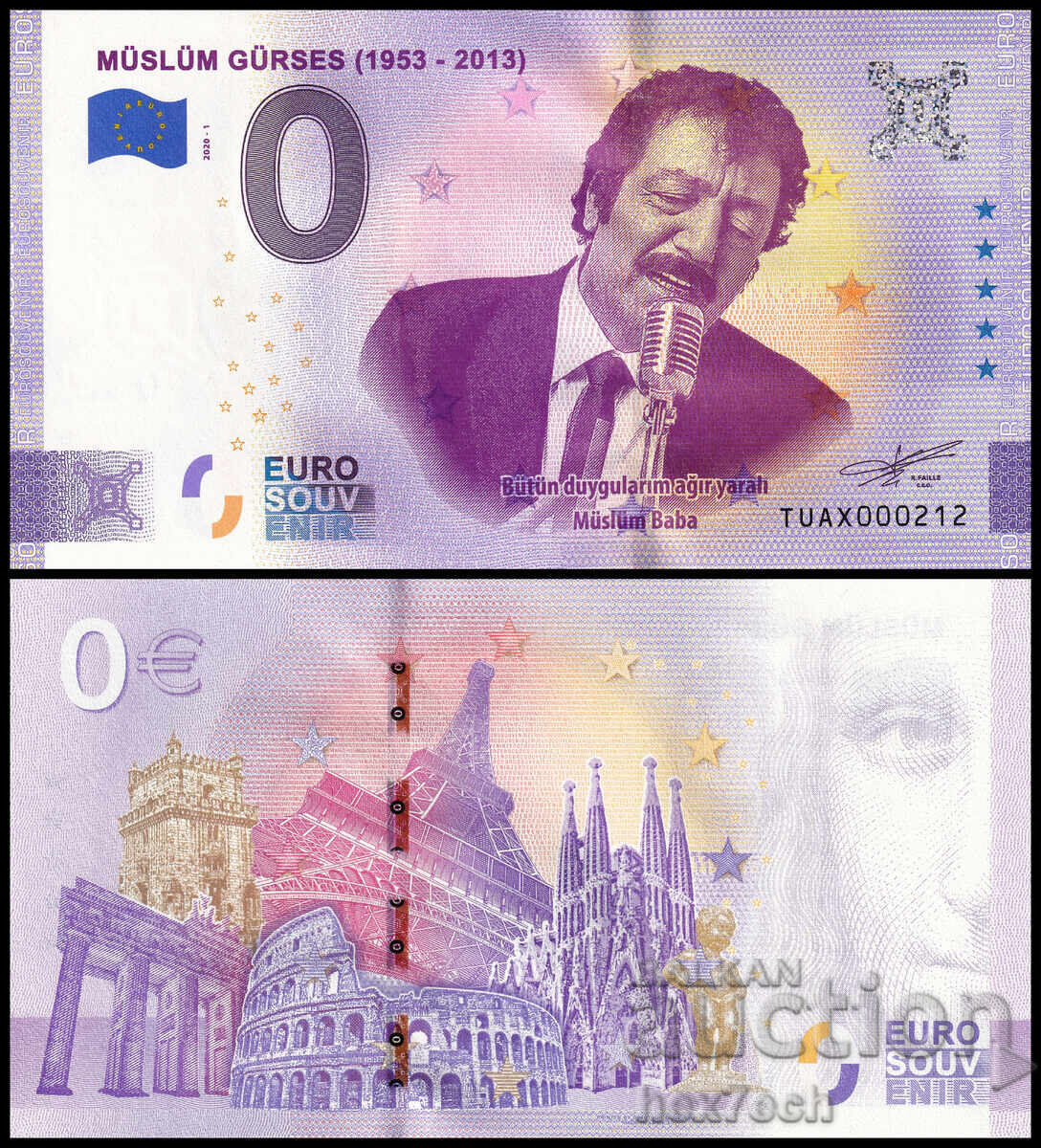 ❤️ ⭐ Turkey 2020 0 Euro Müslüm Gürses UNC new ⭐ ❤️ ❤️ ⭐ Turkey 2020 0 Euro Müslüm Gürses UNC new ⭐ ❤️