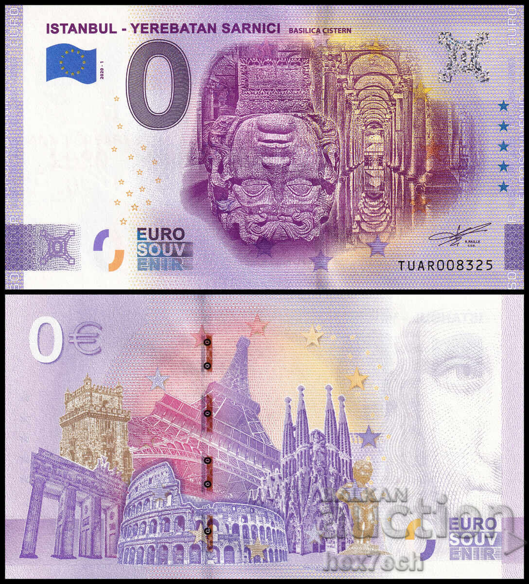 ❤️ ⭐ Turkey 2020 0 Euro Istanbul - Yerebatan UNC new ⭐ ❤️ ❤️ ⭐ Turkey 2020 0 Euro Istanbul - Yerebatan UNC new ⭐ ❤️