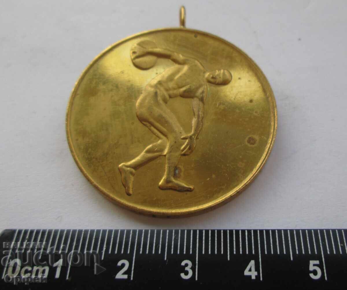 Licitație NRB Sots medalie sportivă veche de aur CS al BSFȘ