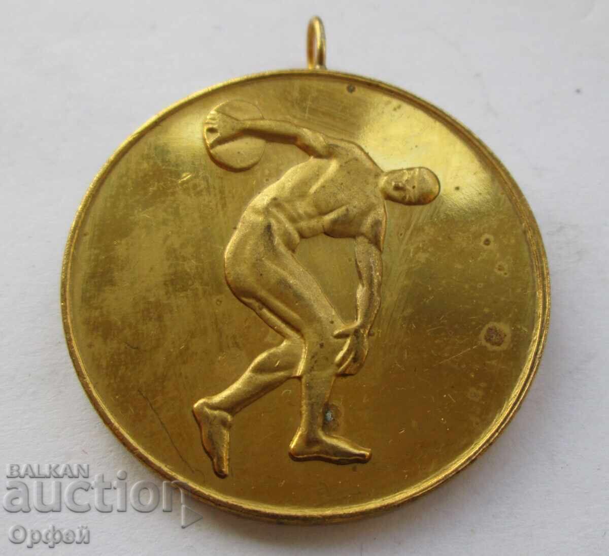 NRB Sots medalie sportivă veche de aur CS al BSFȘ