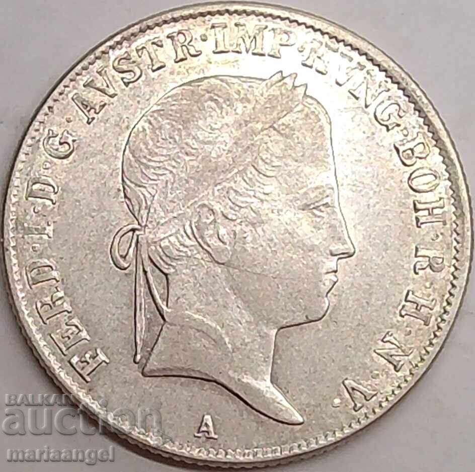 Austria pentru Ungaria 20 Kreuzer 1841 A - Viena Ferdinand argint - 5