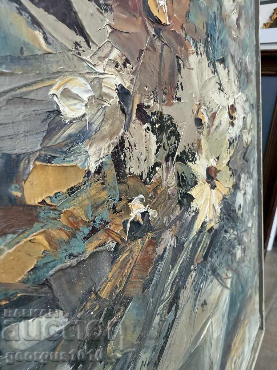 Αυθεντικός πίνακας Ραλίτσα Κιρίλοβα "Χρυσάνθεμα" №7812 με τιμή € 370.00 | 723.66 BGN