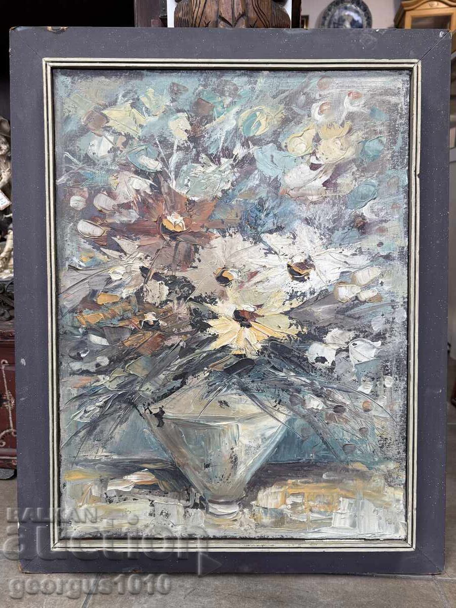 Αυθεντικός πίνακας Ραλίτσα Κιρίλοβα "Χρυσάνθεμα" №7812